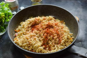 Овощной салат с перловкой на зиму