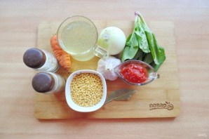 Греческий суп с чечевицей Греческий суп с чечевицей