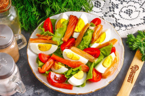 Салат из брюшек семги Салат из брюшек семги