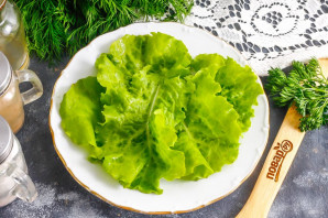 Салат из брюшек семги Салат из брюшек семги