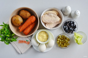 Салат "Божья коровка" Салат "Божья коровка"