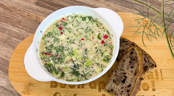 Окрошка классическая на квасе, пошаговый рецепт с фото