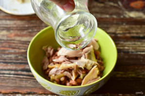 Соус из фасоли и курицы