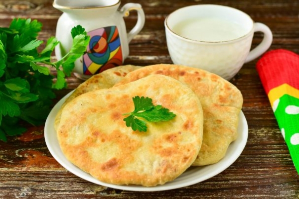 Лепешка с фасолью и фаршем Лепешка с фасолью и фаршем