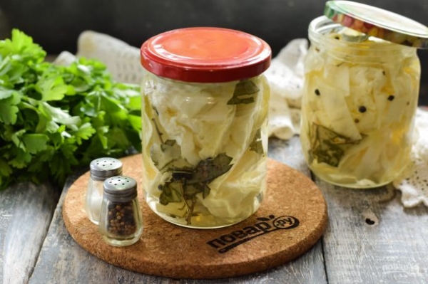 Капуста пластами на зиму