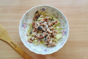 Шведский салат с сельдью Шведский салат с сельдью