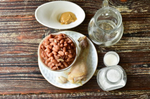 Соус из фасоли и курицы