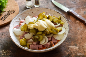 Немецкий салат с фасолью Немецкий салат с фасолью