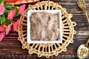 Льняная каша с бананом Льняная каша с бананом