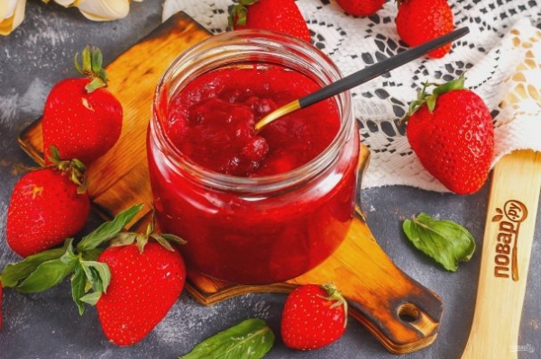 Джем из клубники с агар-агаром Джем из клубники с агар-агаром