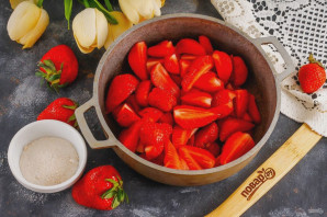 Джем из клубники с агар-агаром Джем из клубники с агар-агаром