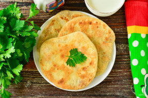 Лепешка с фасолью и фаршем Лепешка с фасолью и фаршем