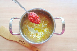 Греческий суп с чечевицей Греческий суп с чечевицей