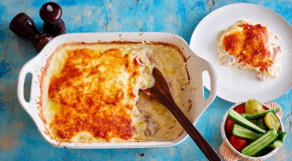 Индейка с картофелем в соусе бешамель, пошаговый рецепт с фото Индейка с картофелем в соусе бешамель, пошаговый рецепт с фото