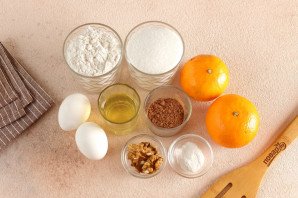 Шоколадный пирог с мандаринами