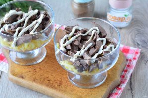 Слоеный салат с сердцем Слоеный салат с сердцем