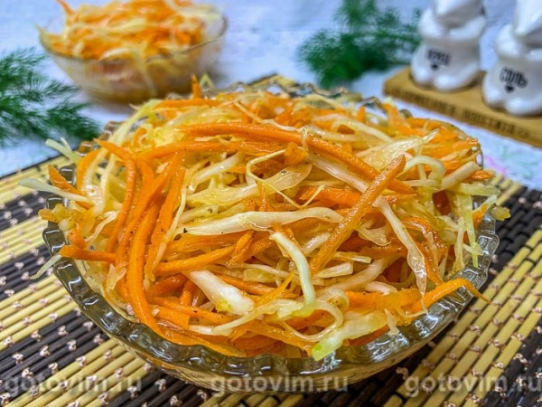 Салат из капусты и моркови по-корейски