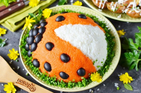 Салат "Божья коровка" Салат "Божья коровка"