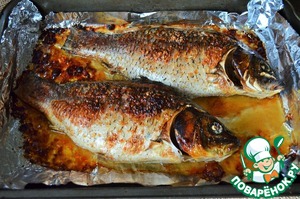 Карп с жареным луком