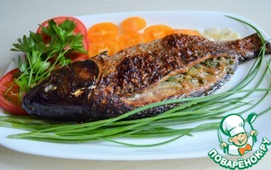 Карп с жареным луком