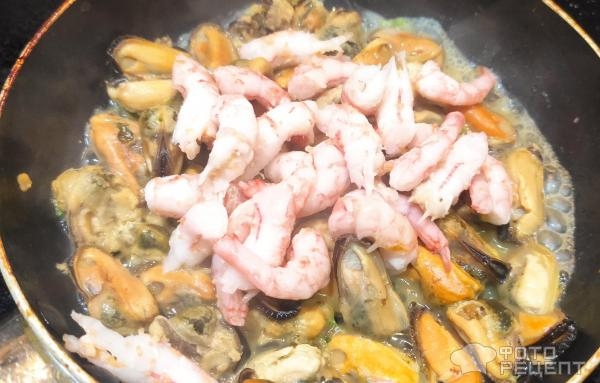 Рецепт: Булгур - с морепродуктами Рецепт: Булгур - с морепродуктами