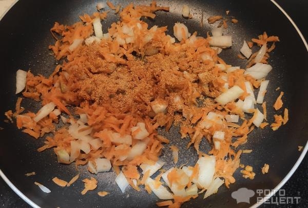 Рецепт: Булгур - с морепродуктами Рецепт: Булгур - с морепродуктами