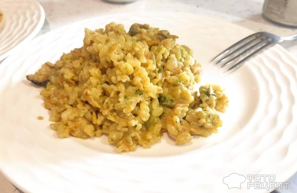 Рецепт: Булгур - с морепродуктами Рецепт: Булгур - с морепродуктами