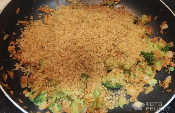 Рецепт: Булгур - с морепродуктами Рецепт: Булгур - с морепродуктами