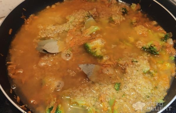 Рецепт: Булгур - с морепродуктами Рецепт: Булгур - с морепродуктами