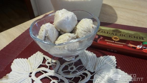 Рецепт: Домашнее сливочное мороженое - Очень вкусно.