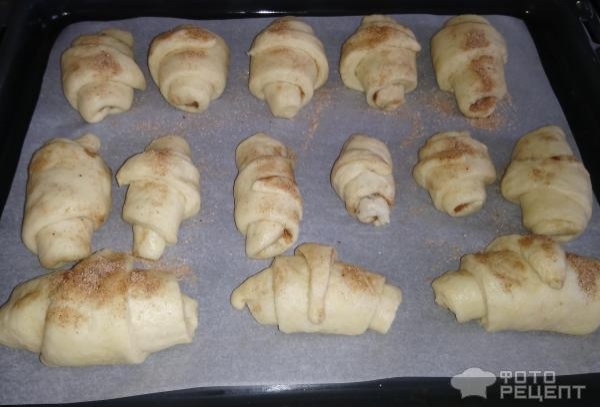 Рецепт: Круассаны с корицей - ... и курагой, воздушные и вкусные ... Рецепт: Круассаны с корицей - ... и курагой, воздушные и вкусные ...