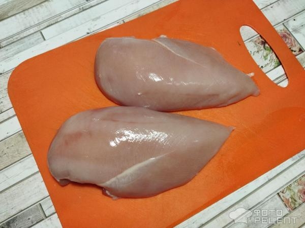 Рецепт: Куриное филе со стручковой фасолью - под творожной заливкой в духовке Рецепт: Куриное филе со стручковой фасолью - под творожной заливкой в духовке