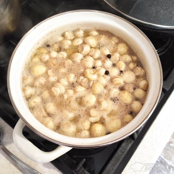 Рецепт: Маринованные шампиньоны с овощами - Сладкие!