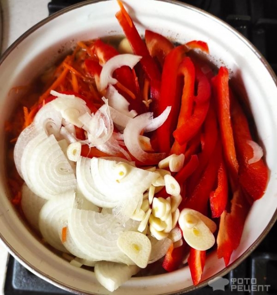 Рецепт: Маринованные шампиньоны с овощами - Сладкие!