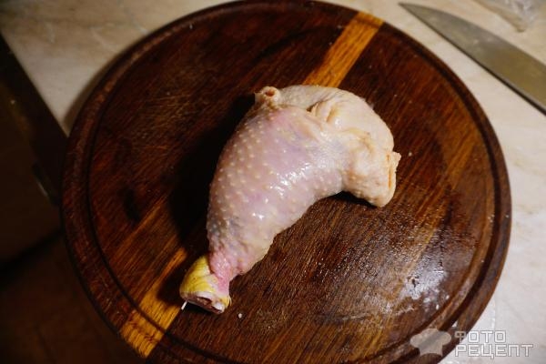 Рецепт: Окорочка во французском стиле с булгуром - с вялеными помидорами, моцареллой и базиликом Рецепт: Окорочка во французском стиле с булгуром - с вялеными помидорами, моцареллой и базиликом