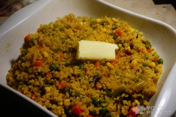 Рецепт: Окорочка во французском стиле с булгуром - с вялеными помидорами, моцареллой и базиликом Рецепт: Окорочка во французском стиле с булгуром - с вялеными помидорами, моцареллой и базиликом