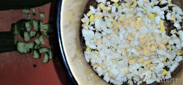 Рецепт: Окрошка на молочной сыворотке - С сывороткой, кефиром и соевым соусом Рецепт: Окрошка на молочной сыворотке - С сывороткой, кефиром и соевым соусом