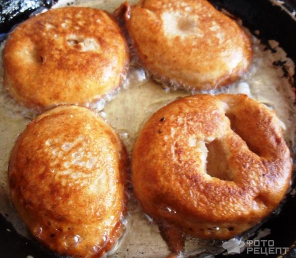 Рецепт: Оладьи из ржаной муки - на кефире