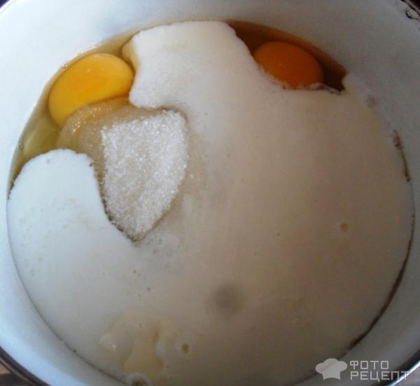 Рецепт: Оладьи из ржаной муки - на кефире