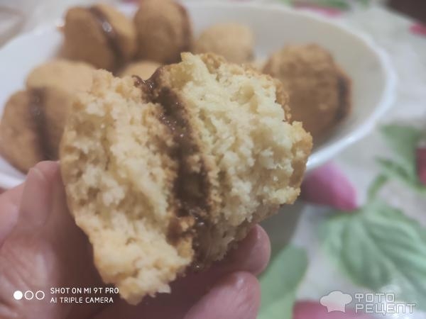 Рецепт: Песочное печенье "Нежность" - С варёным сгущеным молоком. Рецепт: Песочное печенье "Нежность" - С варёным сгущеным молоком.