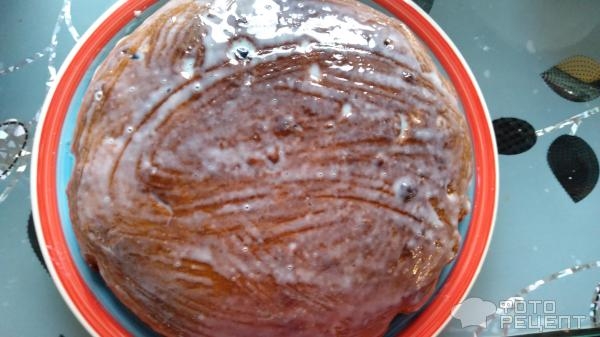 Рецепт: Пирог "Чайный" - с изюмом Рецепт: Пирог "Чайный" - с изюмом