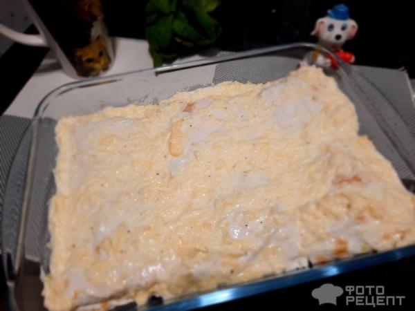 Рецепт: Рыба запеченная в лаваше - Шпинат, филе хека , лаваш!