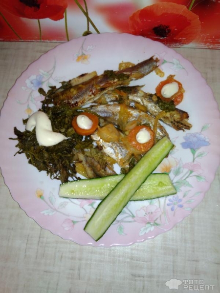 Рецепт: Рыба запеченная в рукаве - Путассу с рукколой в рукаве запеченная Рецепт: Рыба запеченная в рукаве - Путассу с рукколой в рукаве запеченная