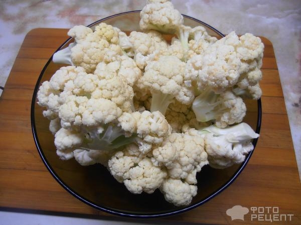 Рецепт: Салат из вареной свеклы - с цветной капустой Рецепт: Салат из вареной свеклы - с цветной капустой