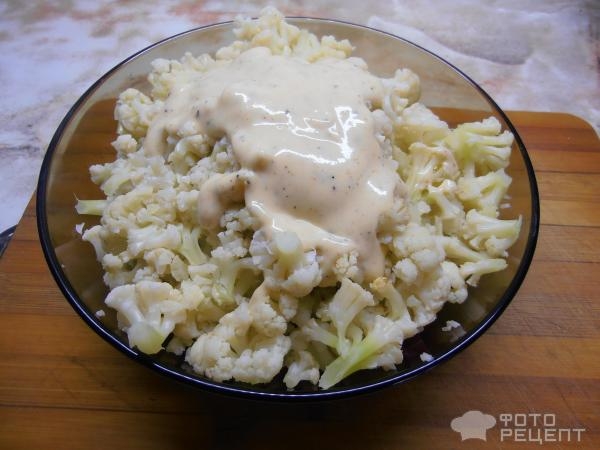 Рецепт: Салат из вареной свеклы - с цветной капустой Рецепт: Салат из вареной свеклы - с цветной капустой