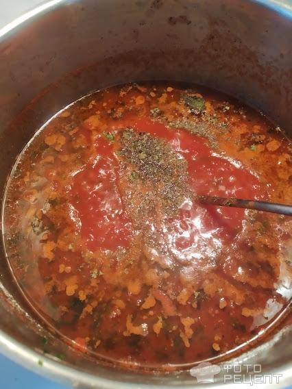 Рецепт: Тефтельки с мятой - в томатном соусе Рецепт: Тефтельки с мятой - в томатном соусе