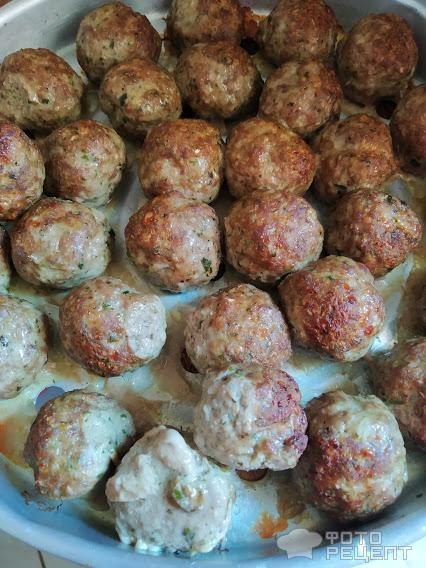 Рецепт: Тефтельки с мятой - в томатном соусе Рецепт: Тефтельки с мятой - в томатном соусе