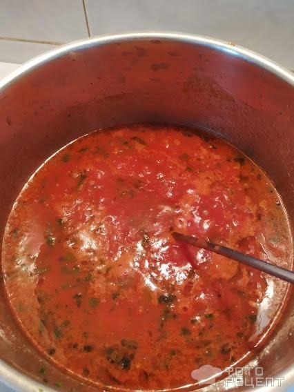 Рецепт: Тефтельки с мятой - в томатном соусе Рецепт: Тефтельки с мятой - в томатном соусе