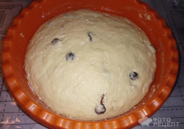 Рецепт: Творожный кулич - ... воздушный, нежный и вкусный ...