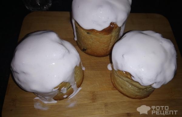 Рецепт: Творожный кулич - ... воздушный, нежный и вкусный ...